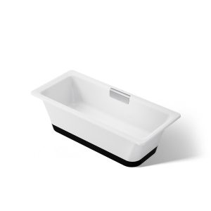 Volute 63" x 28-3/8" freestanding bath with base - K-29328-0B7-0