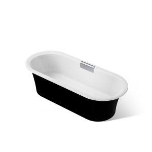 Volute 70-7/8" x 30-3/8" freestanding bath with base - K-29330-P5-0