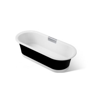 Volute 70-7/8" x 30-3/8" freestanding bath with base - K-29330-P5B0-0
