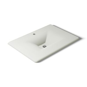 Iron/Impressions 31" Enameled cast iron vanity top with integrated rectangular sink - K-3049-1-NY