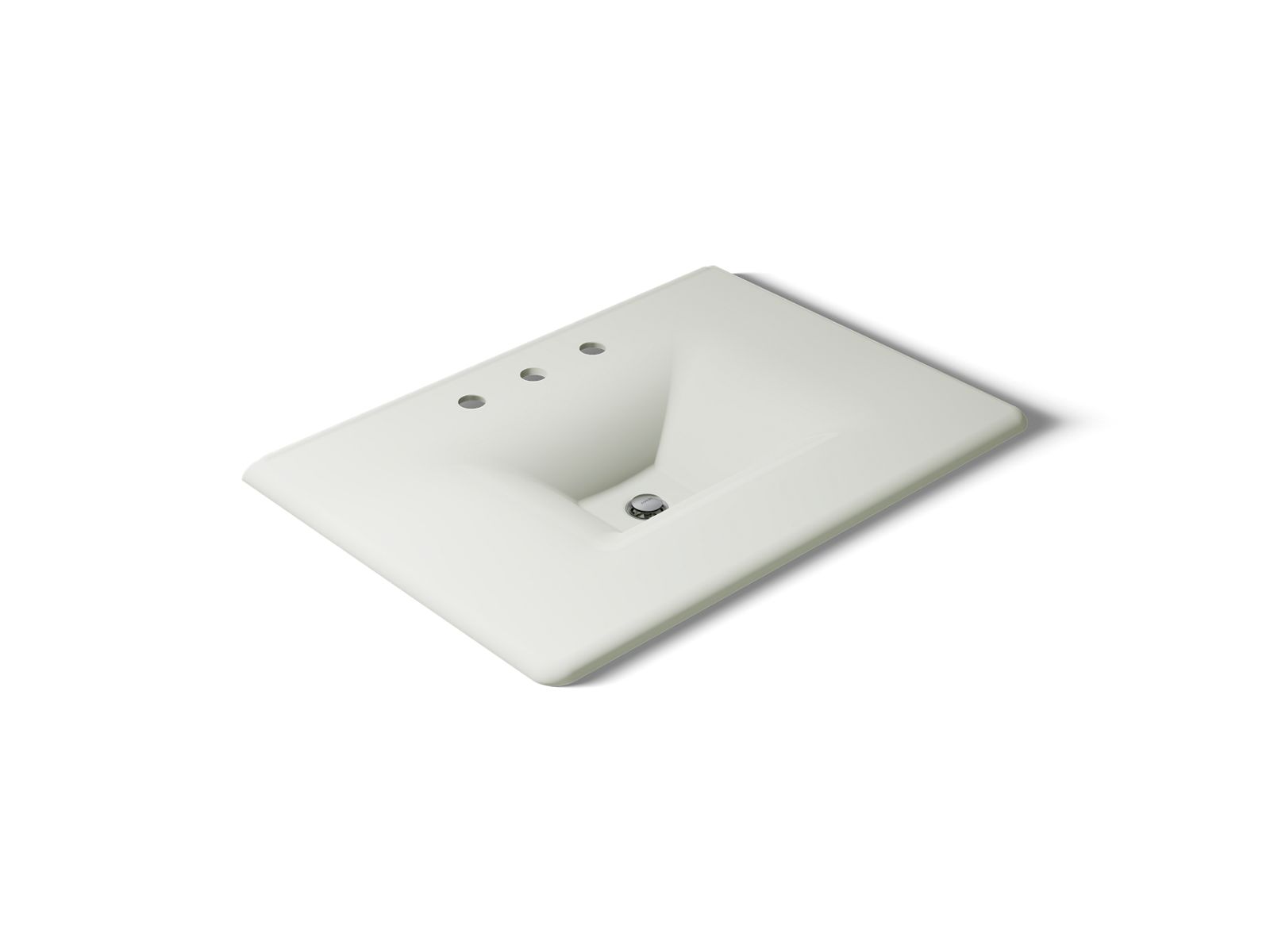 Iron/Impressions 31" Enameled cast iron vanity top with integrated rectangular sink - K-3049-8-NY
