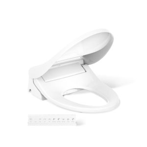 PureWash E880 Elongated bidet toilet seat with remote control - K-30805-0