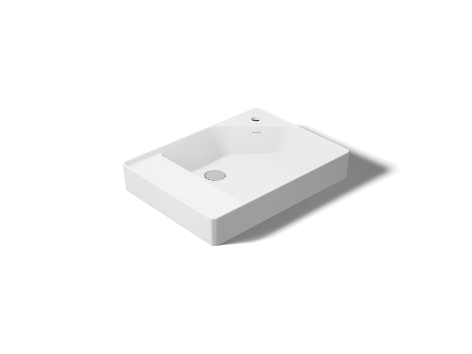 Spacity 24" fireclay vanity top with integrated square sink - K-31554-0