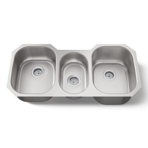 Undertone 41-3/4" undermount triple-bowl kitchen sink - K-3166-NA
