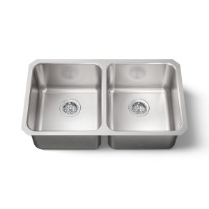 Undertone 31-1/2" undermount double-bowl kitchen sink - K-3171-NA