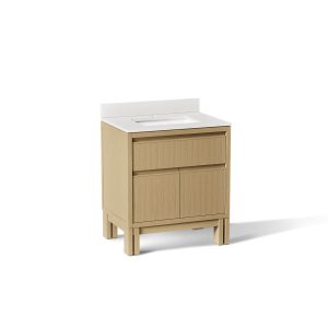 Solive 30" bathroom vanity cabinet with sink and quartz top - K-32836-WEK