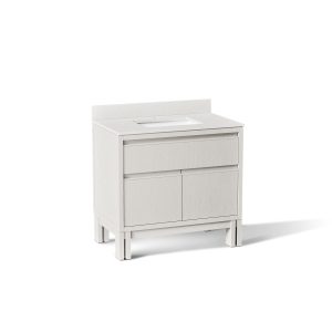 Solive 36" bathroom vanity cabinet with sink and quartz top - K-32838-GW0