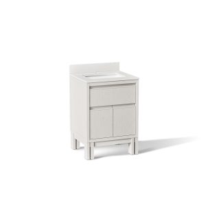 Solive 24" bathroom vanity cabinet with sink and quartz top - K-33015-GW0