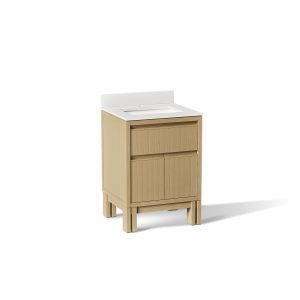Solive 24" bathroom vanity cabinet with sink and quartz top - K-33015-WEK