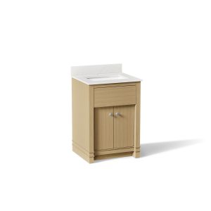 Alouette 24" bathroom vanity cabinet with sink and quartz top - K-33264-WEK