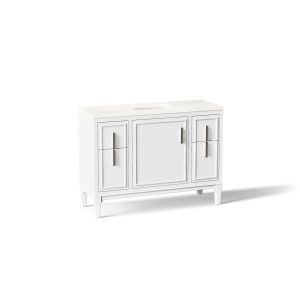 Southerk 48" bathroom vanity cabinet with sink and quartz top - K-33546-ASB-0