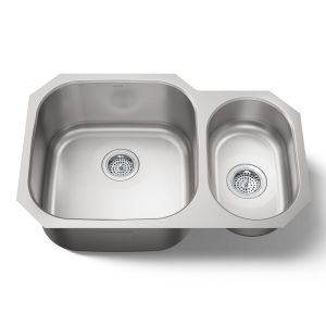 Undertone 30-3/4" undermount double-bowl kitchen sink - K-3355-NA