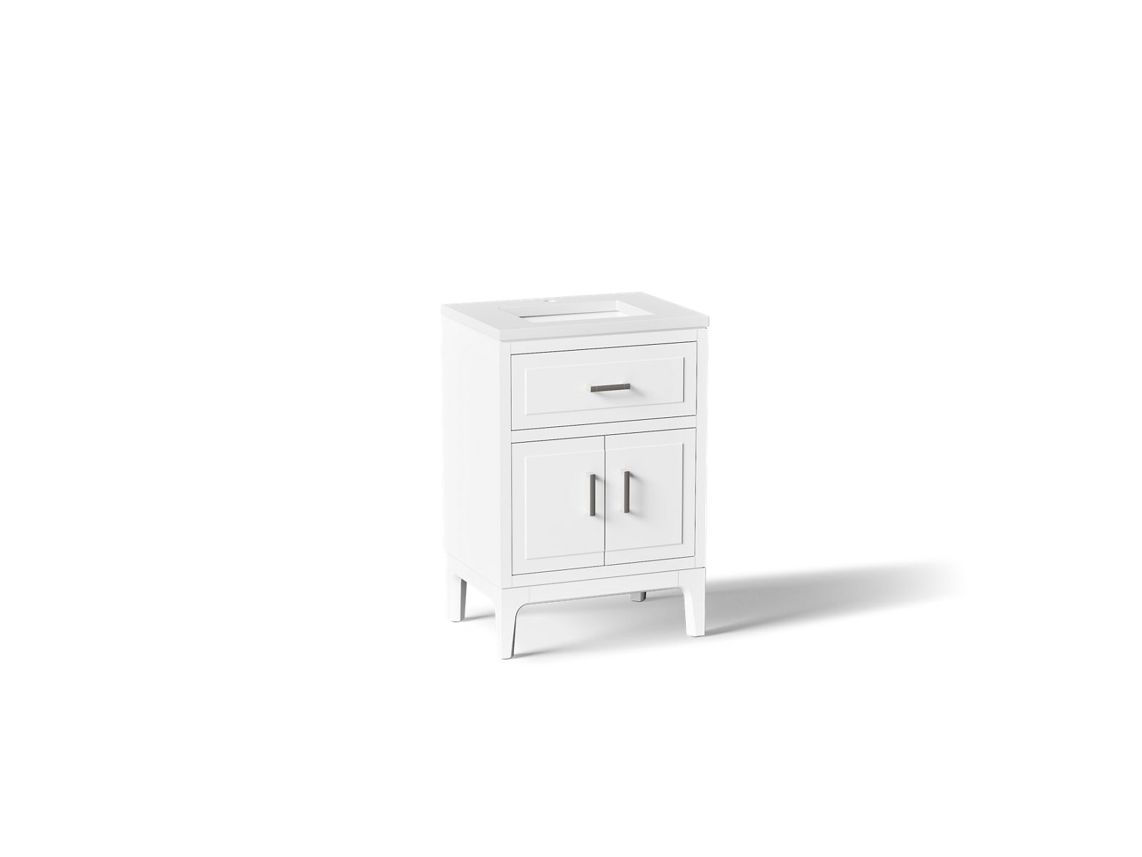Seer 24" bathroom vanity cabinet with sink and quartz top - K-33551-ASB-0