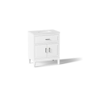 Seer 30" bathroom vanity cabinet with sink and quartz top - K-33552-ASB-0