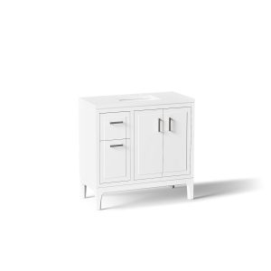 Seer 36" bathroom vanity cabinet with sink and quartz top - K-33553-ASB-0