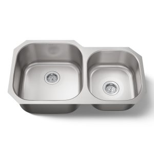 Undertone 35-1/4 undermount double-bowl kitchen sink - K-3356-NA
