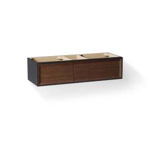 Lodern 60" wall-hung bathroom vanity cabinet - K-33567-1WX