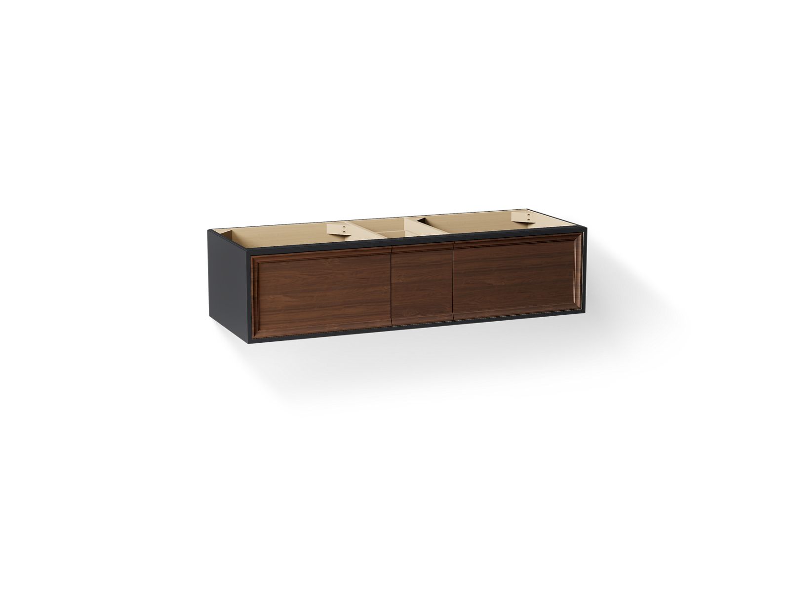 Lodern 60" wall-hung bathroom vanity cabinet - K-33567-1WX