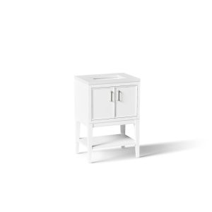 Winnow 24" bathroom vanity cabinet with sink and quartz top - K-33577-ASB-0
