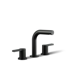 Elate Widespread bathroom sink faucet, 0.5 gpm - K-33592-4N-BL
