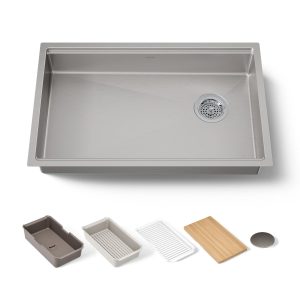 Strive 29" undermount single-bowl workstation kitchen sink - K-33661-PC-NA