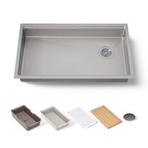 Strive 32" undermount single-bowl workstation kitchen sink - K-33663-PC-NA