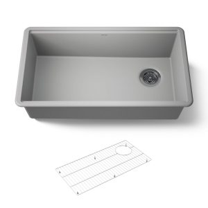 Billings 32-1/2" undermount single-bowl kitchen sink - K-33710-CM4