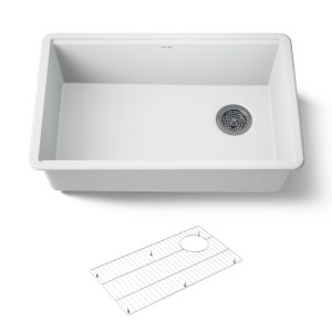 Billings 29" undermount single-bowl kitchen sink - K-33712-CM6