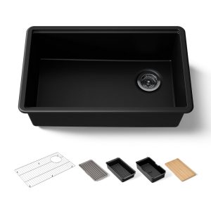 Billings 29" undermount single-bowl workstation kitchen sink - K-33712-PC-CM1