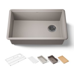 Billings 29" undermount single-bowl workstation kitchen sink - K-33712-PC-CM3