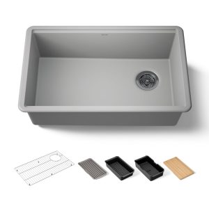 Billings 29" undermount single-bowl workstation kitchen sink - K-33712-PC-CM4
