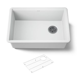 Billings 27" undermount single-bowl kitchen sink - K-33713-CM6