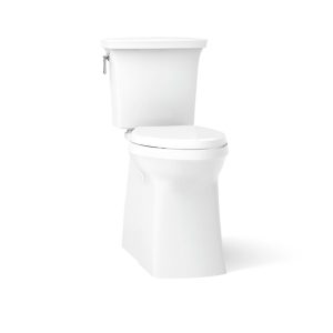 Corbelle Tall two-piece elongated toilet with skirted trapway, 1.28 gpf - K-33813-0