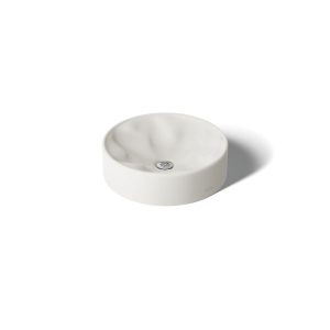 Rista 16-1/4" round vessel bathroom sink, no overflow - K-37692-NTW