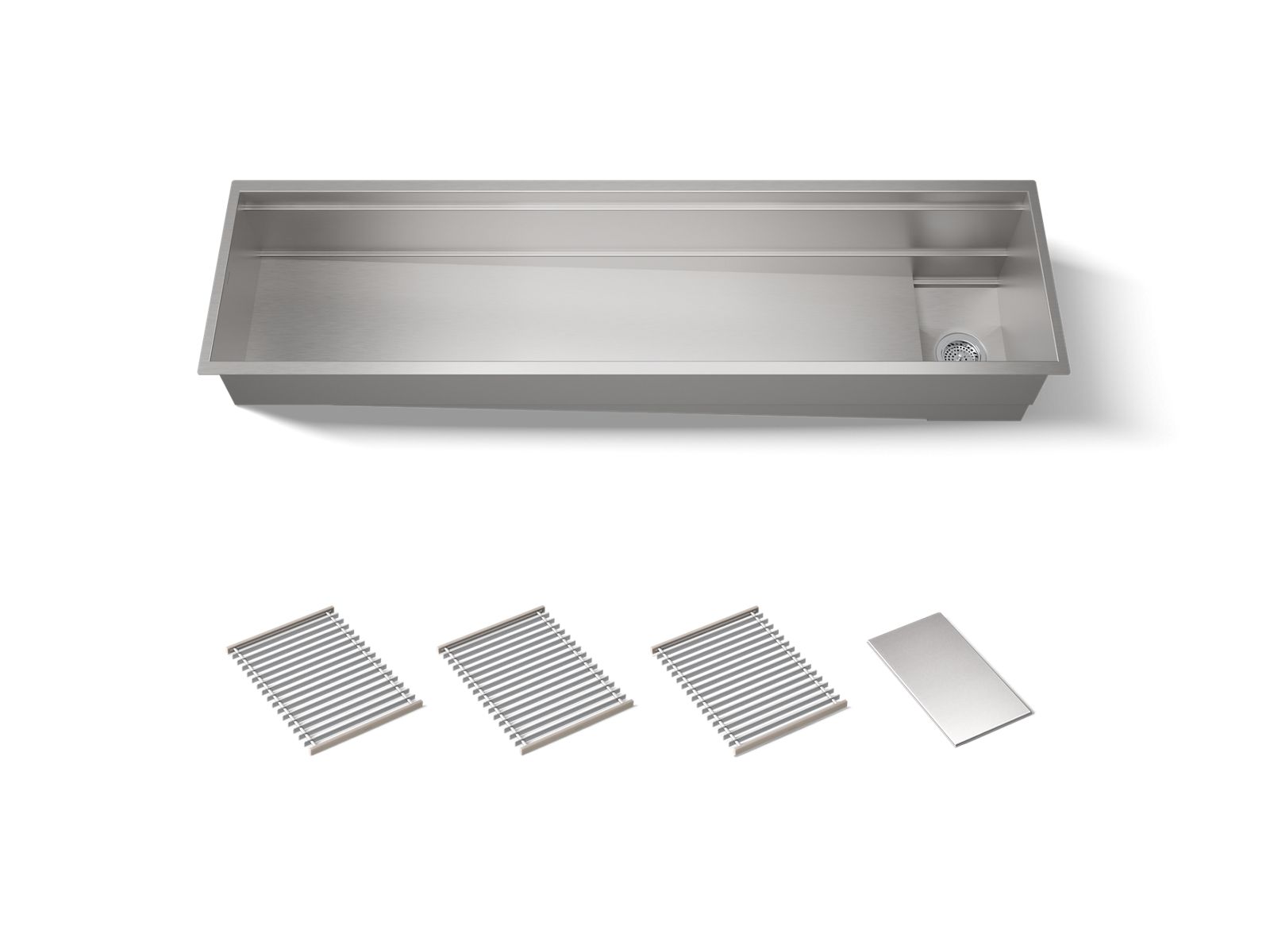 Synthos 69-3/4" undermount single-bowl kitchen sink - K-37905-NA