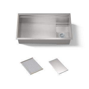 Synthos 33-3/4" undermount single-bowl kitchen sink - K-37908-NA