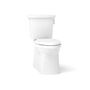 Corbelle Two-piece elongated toilet with skirted trapway, 1.28 gpf - K-3814-RA-0