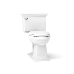 Memoirs Stately ContinuousClean two-piece elongated toilet, 1.28 gpf - K-33817-0