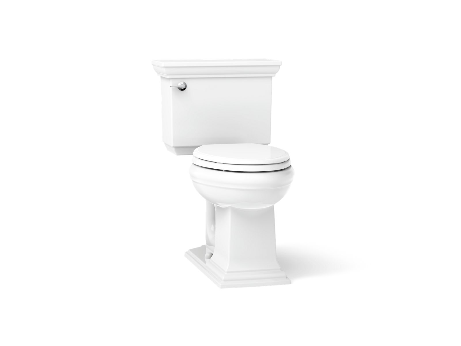 Memoirs Stately ContinuousClean two-piece elongated toilet, 1.28 gpf - K-33817-0
