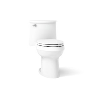 Adair One-piece elongated toilet, 1.28 gpf - K-3946-0