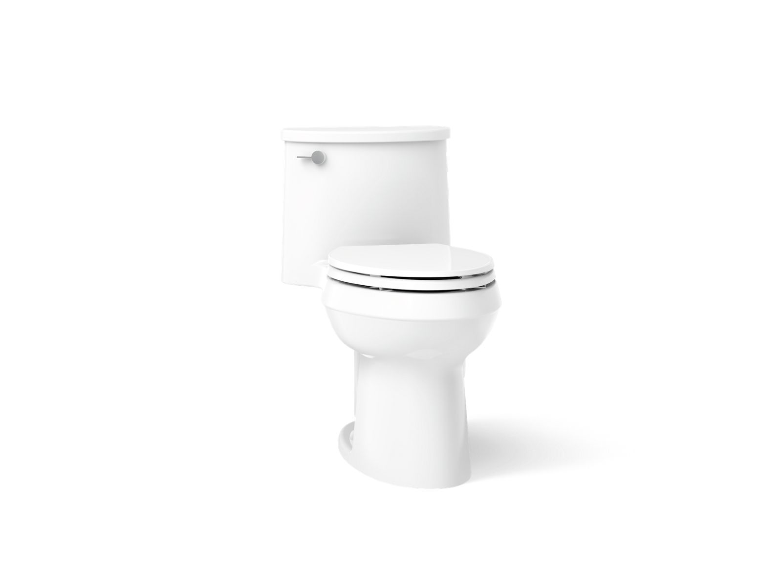 Adair One-piece elongated toilet, 1.28 gpf - K-3946-0