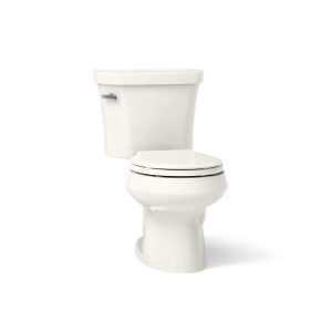 Wellworth Two-piece round-front toilet, 1.28 gpf - K-3947-96