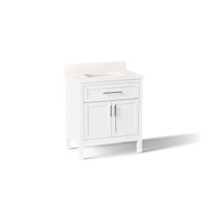 Hadron 30" bathroom vanity cabinet with sink and quartz top - K-39604-ASB-0