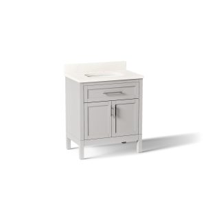 Hadron 30" bathroom vanity cabinet with sink and quartz top - K-39604-ASB-AGA