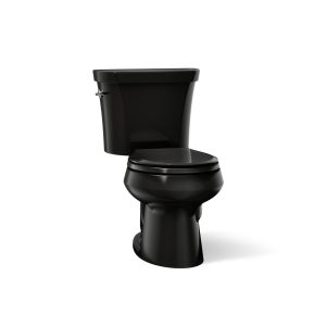 Wellworth Two-piece round-front toilet, dual-flush - K-3987-7