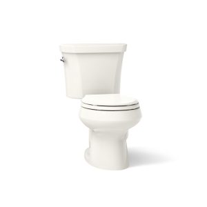 Wellworth Two-piece round-front toilet, dual-flush - K-3987-96