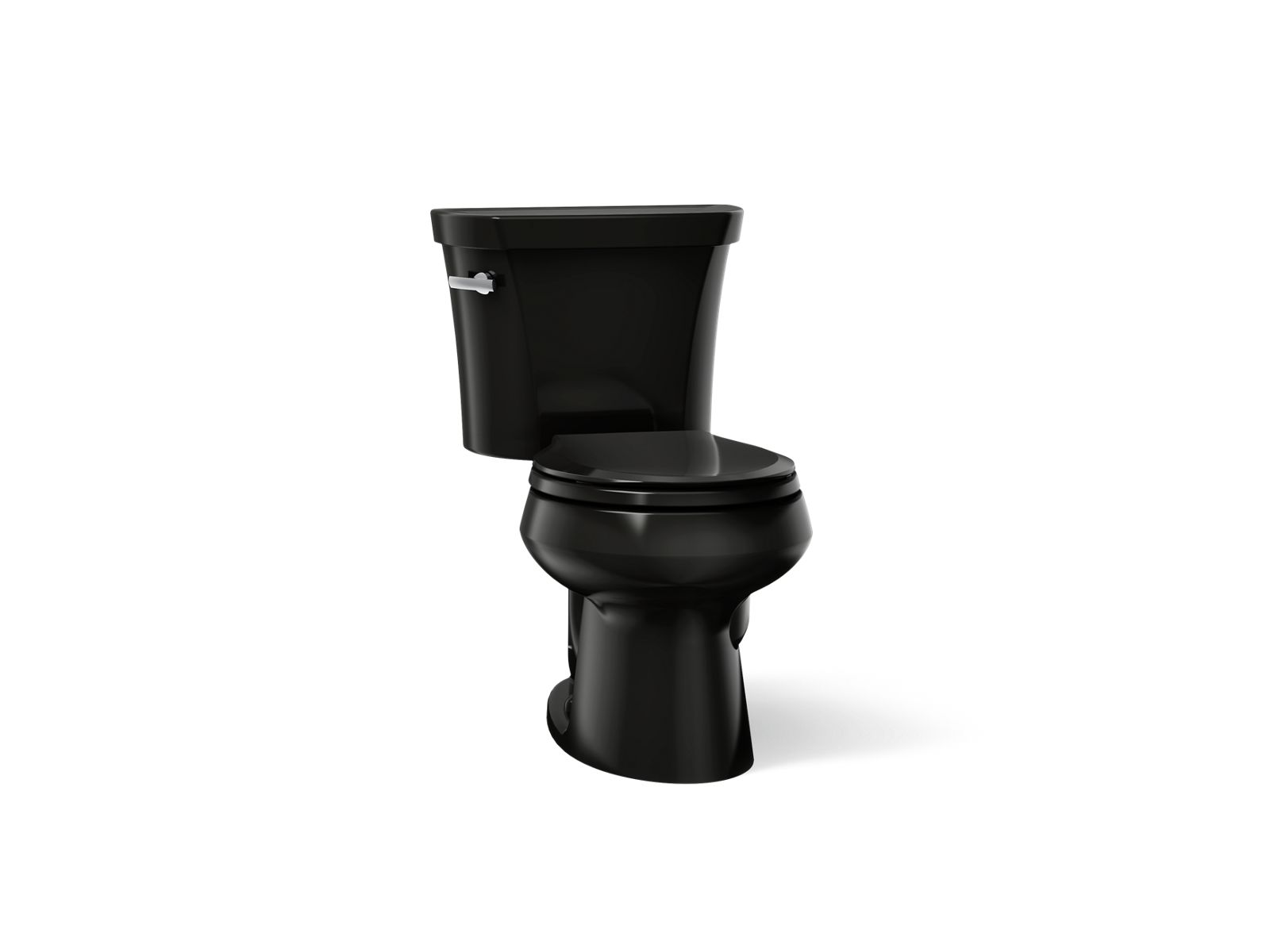 Wellworth Two-piece round-front toilet, 1.6 gpf - K-3977-7