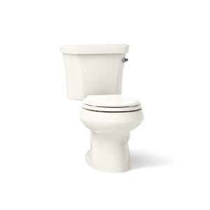 Wellworth Two-piece round-front toilet, 1.6 gpf - K-3977-RA-96