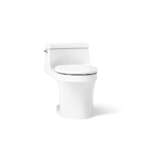 San Souci One-piece round-front toilet, 1.28 gpf - K-4007-0
