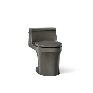 San Souci One-piece round-front toilet, 1.28 gpf - K-4007-58